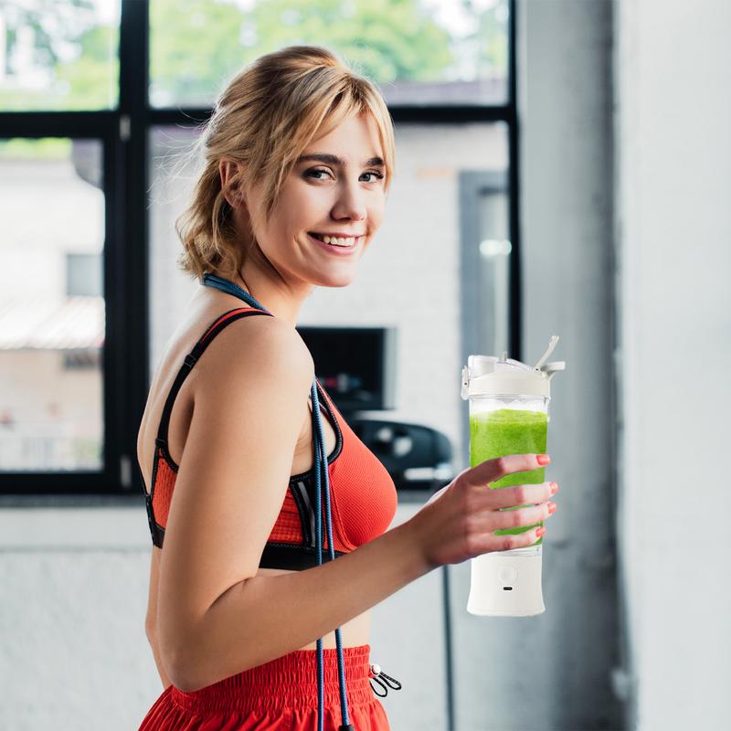 Protein Shaker Bottle - Blender Portabel untuk Smoothie 600Ml Botol