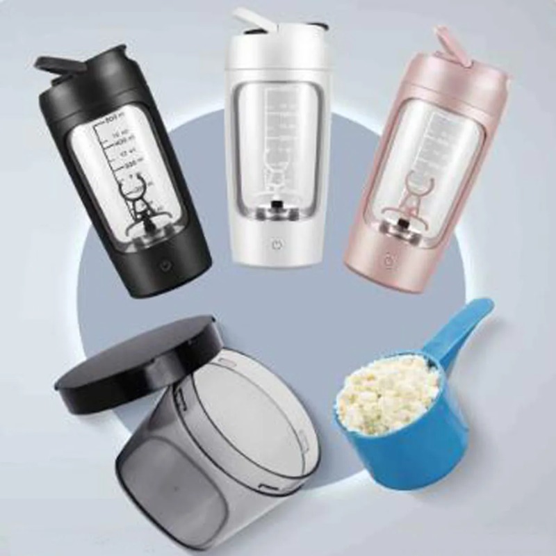 Protein Shaker Bottle - Botol Pengocok Protein Elektrik Portabel 1200mAh