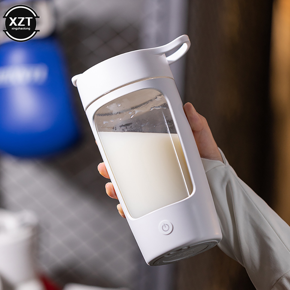 Protein Shaker Bottle - 650Ml Botol Pengocok Protein Listrik USB