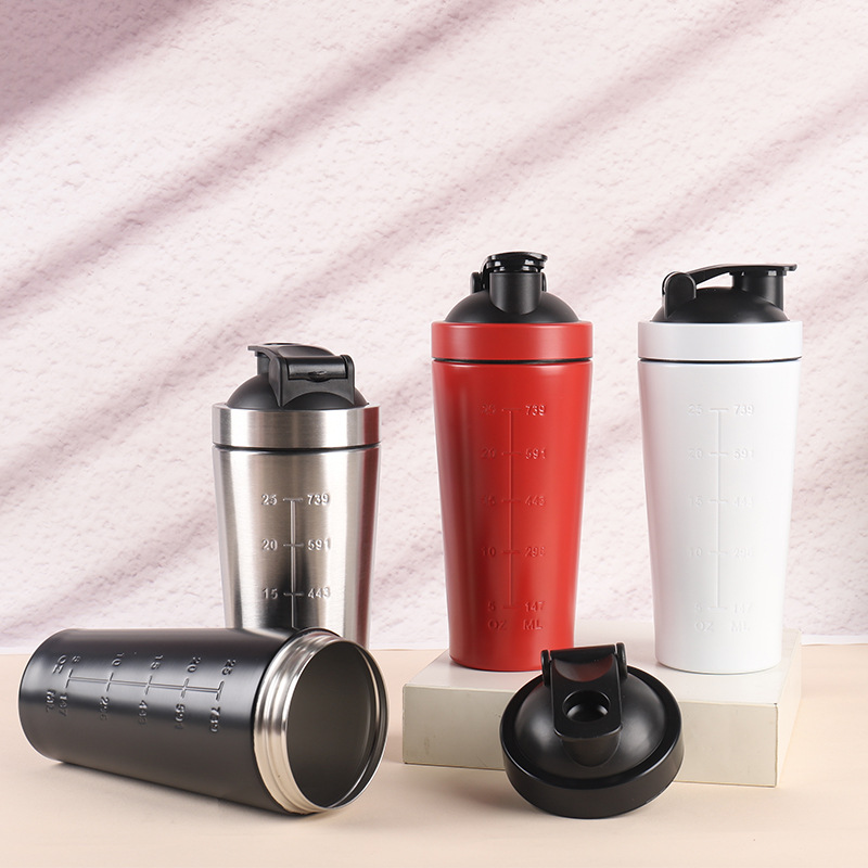 Protein Shaker Bottle - 500ML/750ML Botol Pengocok Bubuk Protein Baja