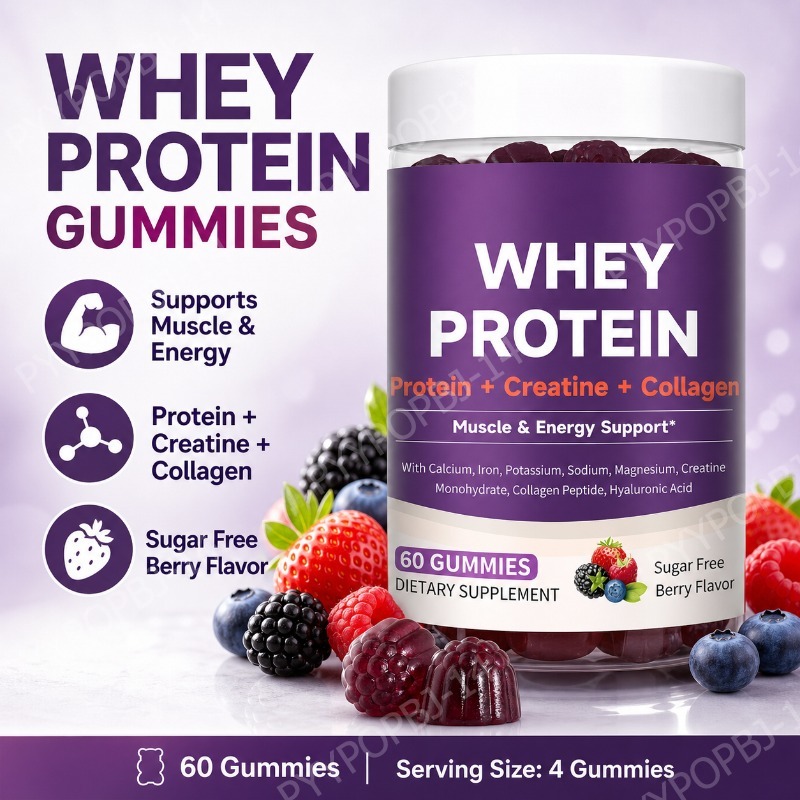 Fitness Nutrition Whey Protein - Permen Protein dengan Whey Creatine Collagen