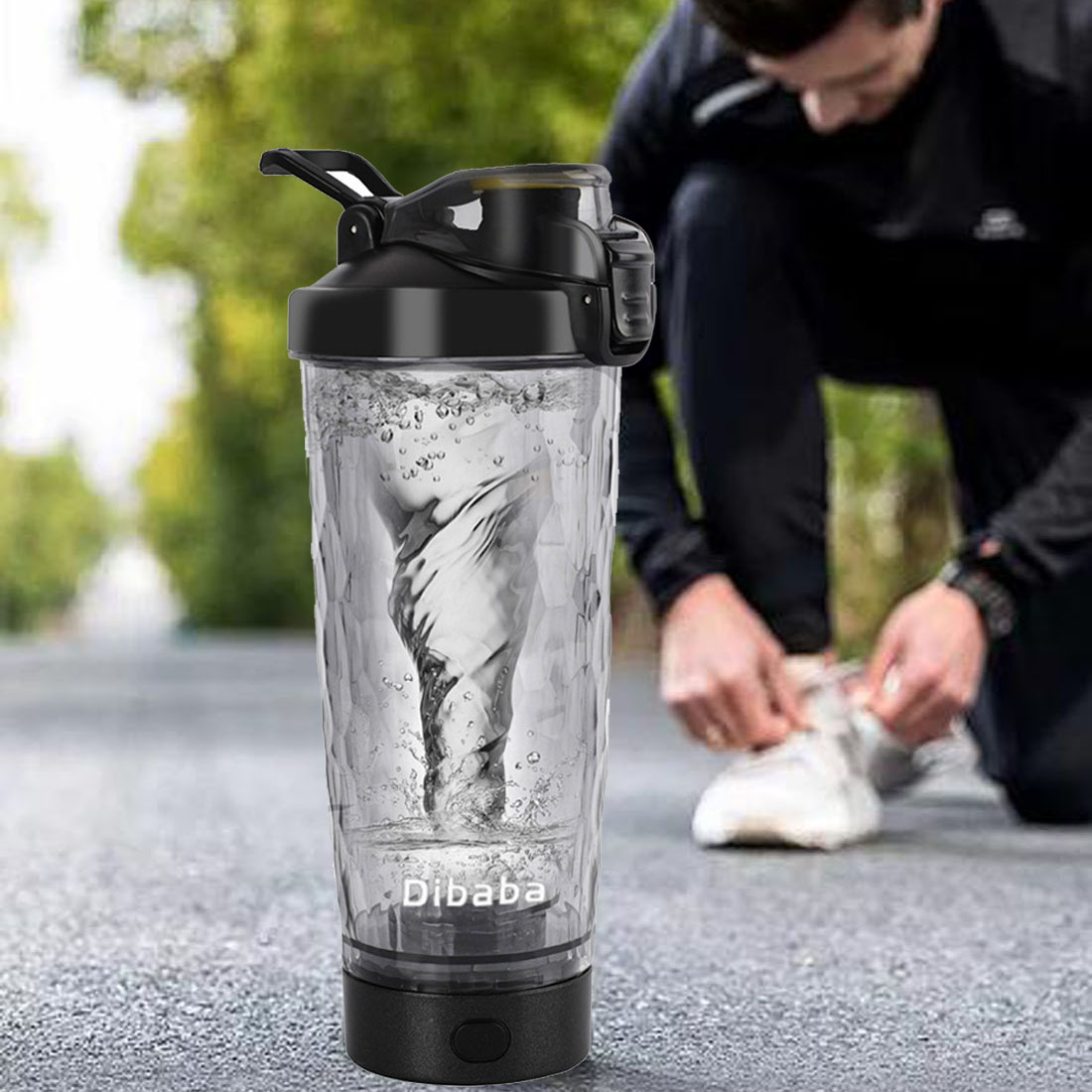 Protein Shaker Bottle - Gelas pencampur Protein elektrik 700ml, pengaduk