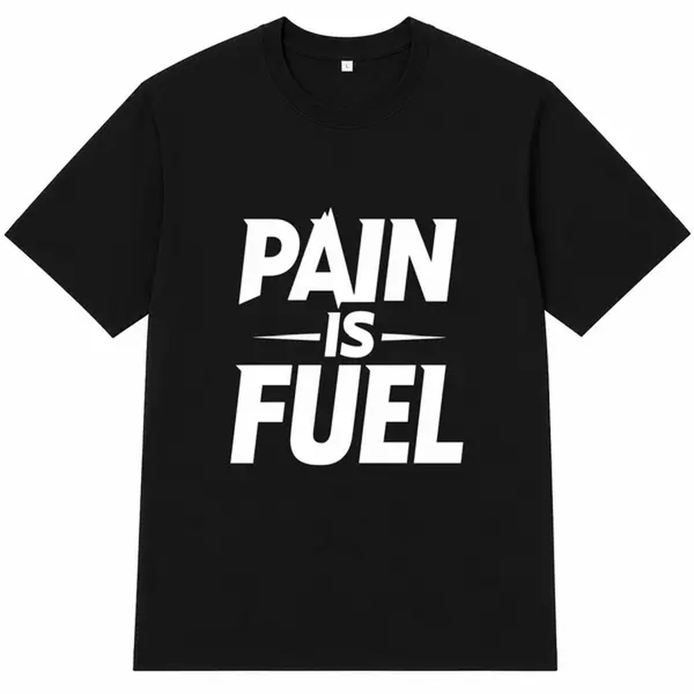 Kaos Cetak Tulisan 'Pain Is Fu - Fuel Fitness & Nutrition Oakbank Photos ulasan dan harga