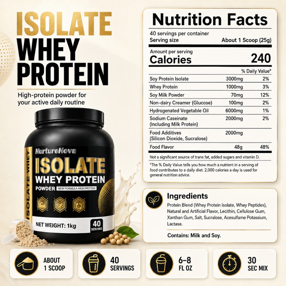 NurtureNova Isolate Whey Prote - Fitness Nutrition Whey Protein ulasan dan harga