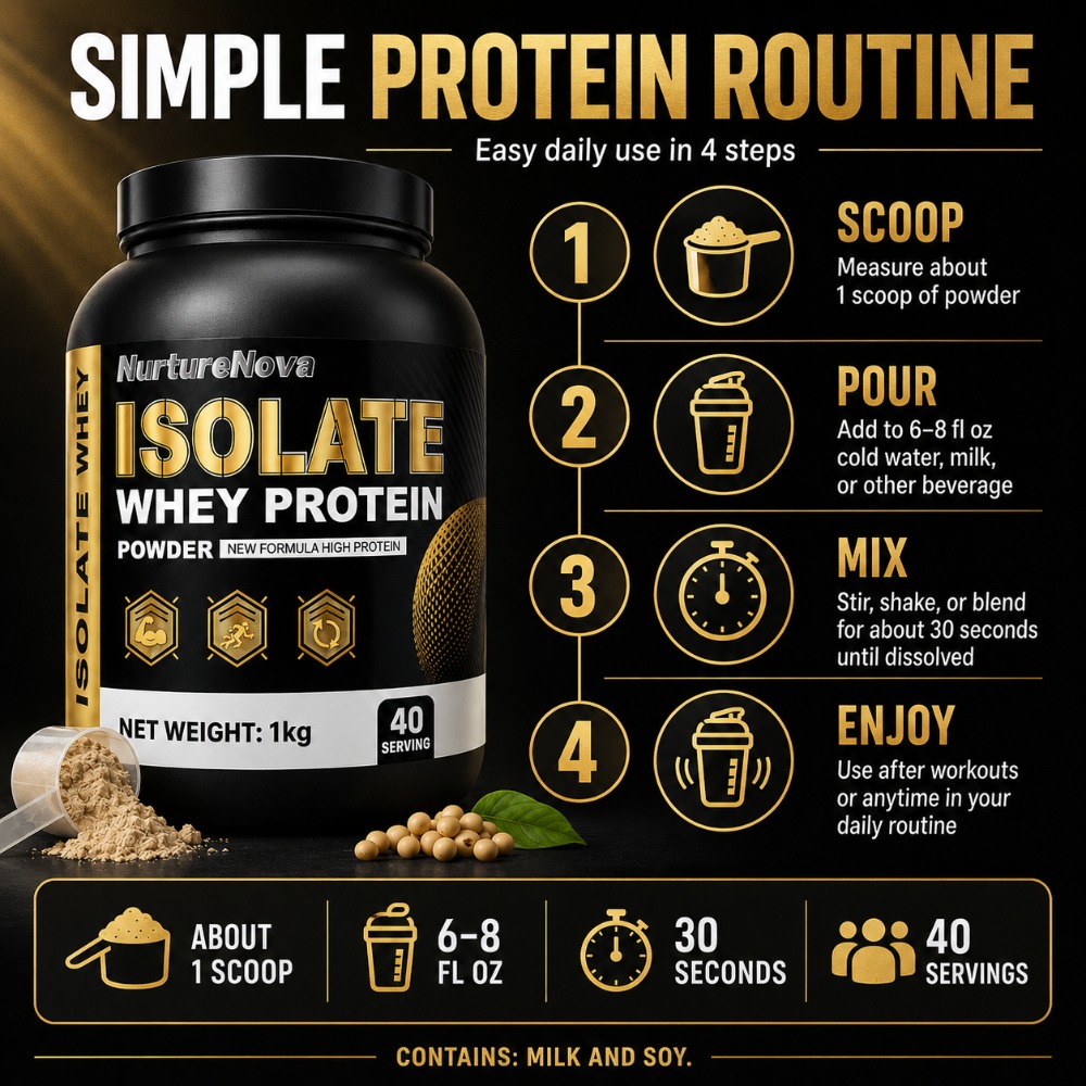 NurtureNova Isolate Whey Prote - Fitness Nutrition Whey Protein ulasan dan harga