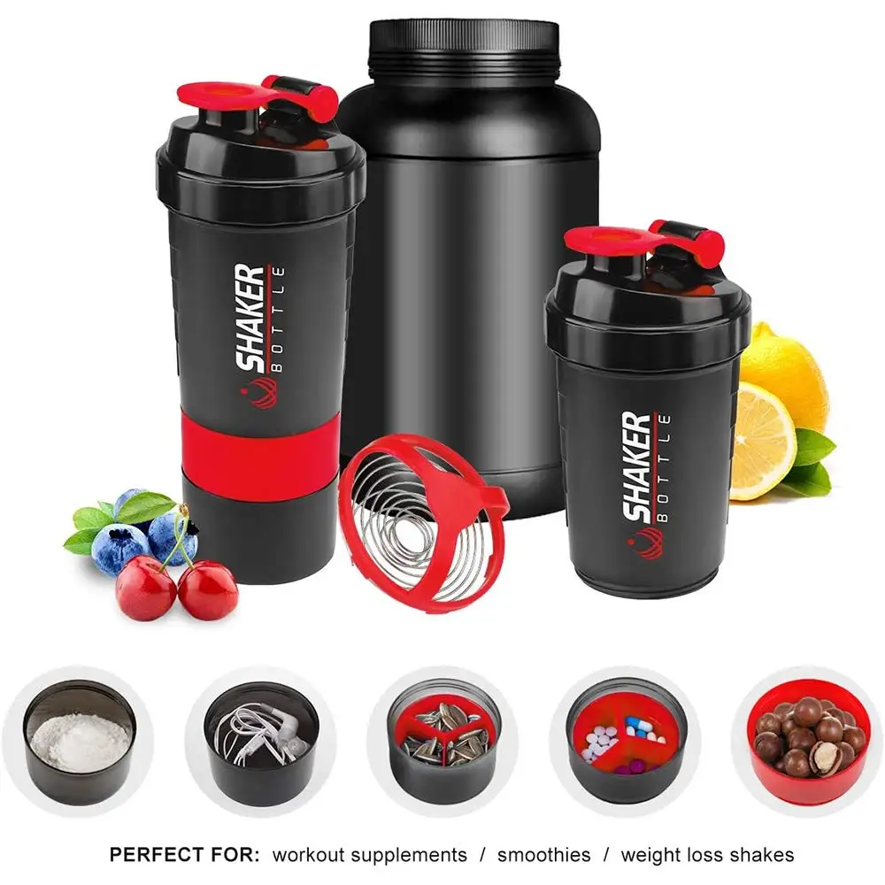Botol Protein berlapis 500ml,  - Protein Shaker Bottle ulasan dan harga
