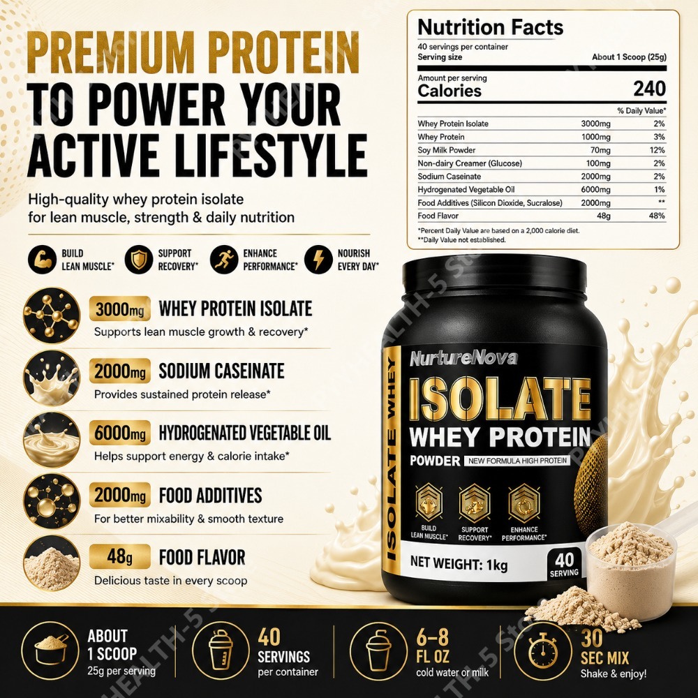 Isolate Whey Protein Powder 1k - Fitness Nutrition Whey Protein ulasan dan harga
